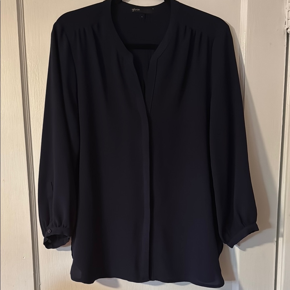 Gibson Women's Navy Blouse